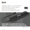 CLUB3D USB Gen1 Type-C, 6-in-1 centrmezgls ar HDMI 8K30Hz, 2xUSB Type-A, RJ45 un 2xUSB Type-C, datu un PD uzlādi 100 vati