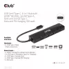 CLUB3D USB Gen1 Type-C, 6-in-1 centrmezgls ar HDMI 8K30Hz, 2xUSB Type-A, RJ45 un 2xUSB Type-C, datu un PD uzlādi 100 vati