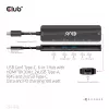 CLUB3D USB Gen1 Type-C, 6-in-1 centrmezgls ar HDMI 8K30Hz, 2xUSB Type-A, RJ45 un 2xUSB Type-C, datu un PD uzlādi 100 vati