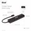 CLUB3D USB Gen1 Type-C, 6-in-1 centrmezgls ar HDMI 8K30Hz, 2xUSB Type-A, RJ45 un 2xUSB Type-C, datu un PD uzlādi 100 vati