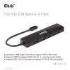 CLUB3D USB Gen1 Type-C, 6-in-1 centrmezgls ar HDMI 8K30Hz, 2xUSB Type-A, RJ45 un 2xUSB Type-C, datu un PD uzlādi 100 vati