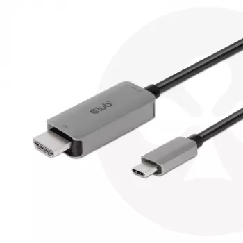 CLUB3D USB Gen2 Type-C uz HDMI 4K120Hz 8K60Hz HDR10 ar DSC1.2 aktīvais kabelis M/M 3m / 9.84ft