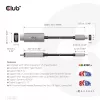 CLUB3D USB Gen2 Type-C uz HDMI 4K120Hz 8K60Hz HDR10 ar DSC1.2 aktīvais kabelis M/M 3m / 9.84ft