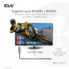 CLUB3D USB Gen2 Type-C uz HDMI 4K120Hz 8K60Hz HDR10 ar DSC1.2 aktīvais kabelis M/M 3m / 9.84ft