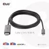 CLUB3D USB Gen2 Type-C uz HDMI 4K120Hz 8K60Hz HDR10 ar DSC1.2 aktīvais kabelis M/M 3m / 9.84ft
