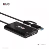 CLUB3D USB Gen1 Type-C/-A uz diviem HDMI (4K/30Hz) / VGA (1080/60Hz)