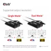 CLUB3D USB Gen1 Type-C/-A uz diviem HDMI (4K/30Hz) / VGA (1080/60Hz)