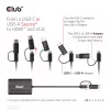 CLUB3D USB Gen1 Type-C/-A uz diviem HDMI (4K/30Hz) / VGA (1080/60Hz)