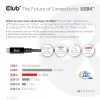 CLUB3D USB4 Gen2x2 Type-C divvirzienu kabelis 4K60Hz, dati 20Gbps, PD 240W(48V/5A) EPR M/M 2m