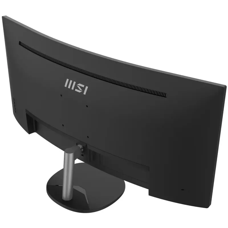 MSI Pro MP341CQ 34 collu izliekts monitors, 1500R, UWQHD (3440 x 1440), 21:9, 100Hz, VA, 4ms, HDMI, VGA, iebūvēti skaļruņi, pretatspīduma, pretmirgošanas, mazāk zilās gaismas, TÜV sertificēts, VESA, Kensington, melns