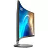 MSI Pro MP341CQ 34 collu izliekts monitors, 1500R, UWQHD (3440 x 1440), 21:9, 100Hz, VA, 4ms, HDMI, VGA, iebūvēti skaļruņi, pretatspīduma, pretmirgošanas, mazāk zilās gaismas, TÜV sertificēts, VESA, Kensington, melns