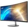 MSI Pro MP341CQ 34 collu izliekts monitors, 1500R, UWQHD (3440 x 1440), 21:9, 100Hz, VA, 4ms, HDMI, VGA, iebūvēti skaļruņi, pretatspīduma, pretmirgošanas, mazāk zilās gaismas, TÜV sertificēts, VESA, Kensington, melns