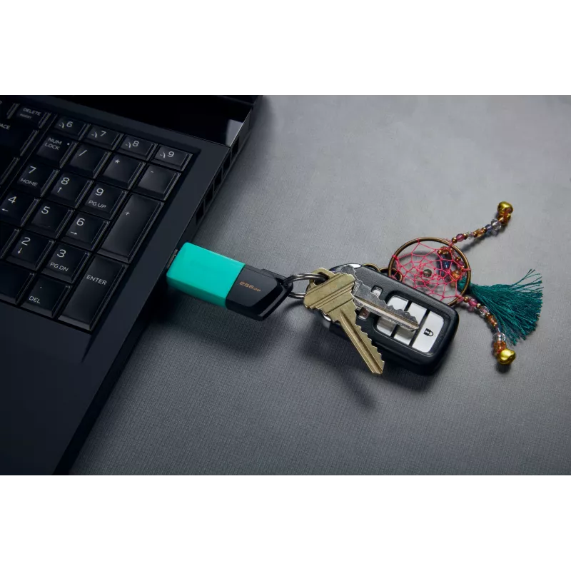 Kingston Technology DataTraveler 256GB USB3.2 Gen1 Exodia M (melna + zilganzaļa)