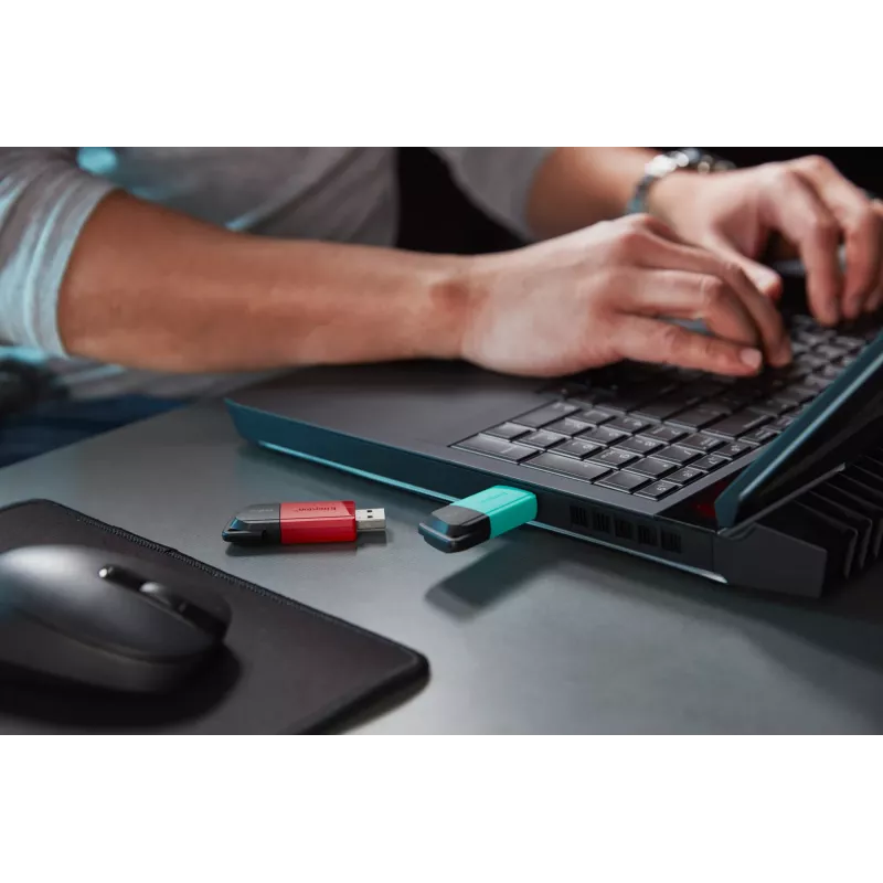 Kingston Technology DataTraveler 256GB USB3.2 Gen1 Exodia M (melna + zilganzaļa)