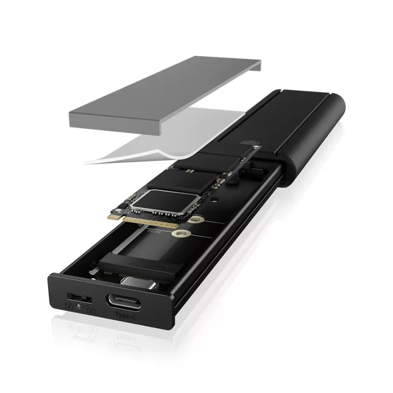 ICY Kaste IB-1807MT-C31 SSD korpuss Melns M.2