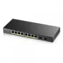 Zyxel GS1900-8HP v3 PoE pārvaldīts L2 Gigabit Ethernet (10/100/1000) Power over Ethernet (PoE) Melns