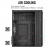 Aerocool Evo Mini RGB Micro ATX Mini Tower korpuss, melns, ar logu