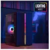 Aerocool Evo Mini RGB Micro ATX Mini Tower korpuss, melns, ar logu