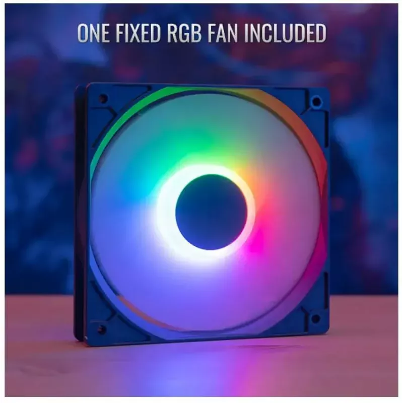 Aerocool Evo Mini RGB Micro ATX Mini Tower korpuss, melns, ar logu
