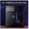 Aerocool Evo Mini RGB Micro ATX Mini Tower korpuss, melns, ar logu