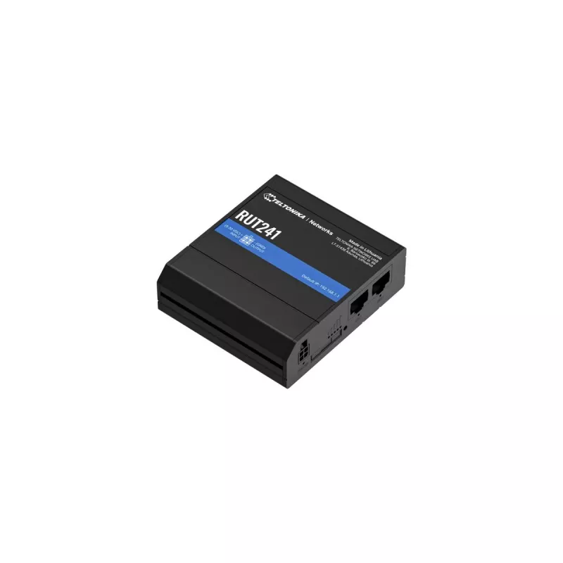 TELTONIKA RUT241 Rūpnieciskais 4G/LTE maršrutētājs Wi-Fi 802.11b/g/n 2xRJ45 10/100