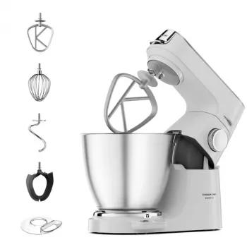 Kenwood Titanium Chef Baker XL virtuves kombains 1200 W 7 L Balts ar iebūvētiem svariem