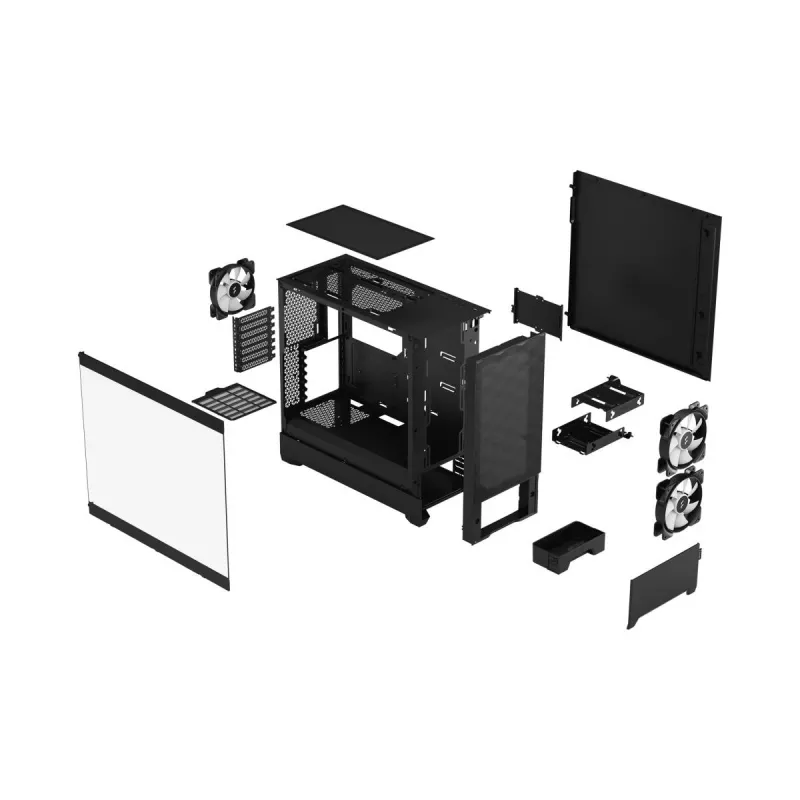 FRACTAL DESIGN Fractal Design Pop Air RGB Melns Tg Caurspīdīgs tonējums