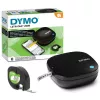 DYMO LetraTag 200B Bluetooth etiķešu printeris | Kompakts etiķešu printeris | Savienojas, izmantojot Bluetooth bezvadu tehnoloģiju, ar iOS un Android | Komplektā 1 balta papīra etiķešu lente | Melns