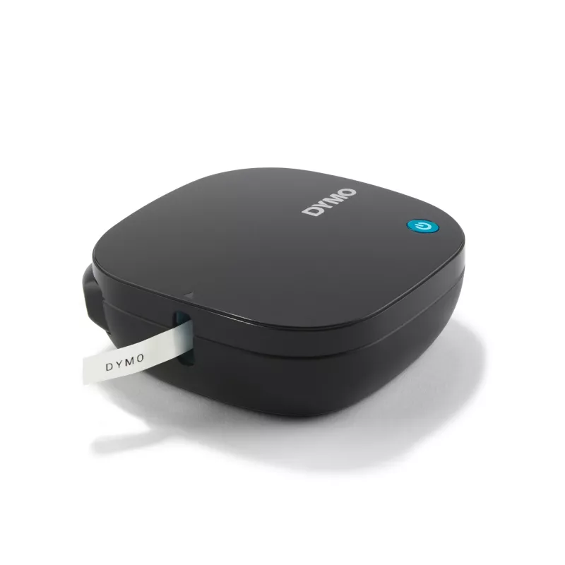 DYMO LetraTag 200B Bluetooth etiķešu printeris | Kompakts etiķešu printeris | Savienojas, izmantojot Bluetooth bezvadu tehnoloģiju, ar iOS un Android | Komplektā 1 balta papīra etiķešu lente | Melns