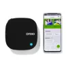 DYMO LetraTag 200B Bluetooth etiķešu printeris | Kompakts etiķešu printeris | Savienojas, izmantojot Bluetooth bezvadu tehnoloģiju, ar iOS un Android | Komplektā 1 balta papīra etiķešu lente | Melns
