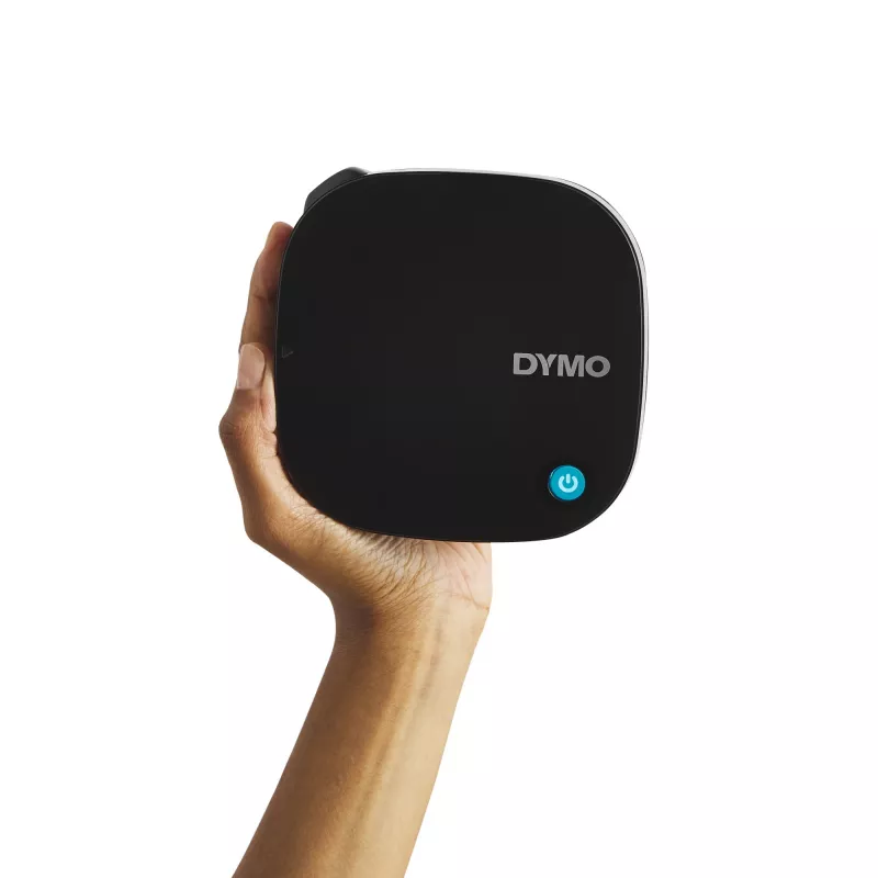 DYMO LetraTag 200B Bluetooth etiķešu printeris | Kompakts etiķešu printeris | Savienojas, izmantojot Bluetooth bezvadu tehnoloģiju, ar iOS un Android | Komplektā 1 balta papīra etiķešu lente | Melns