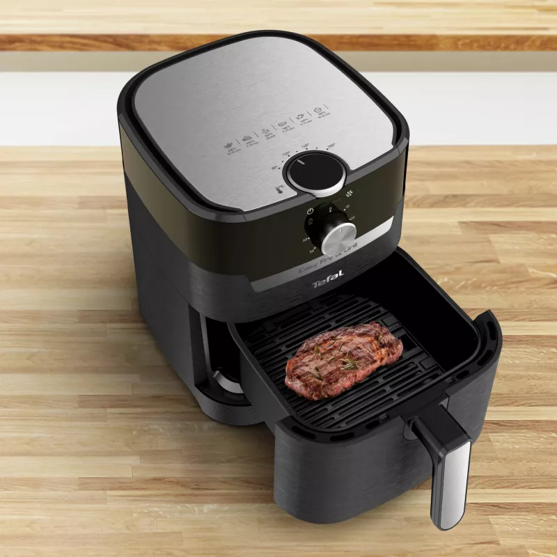 Tefal Easy Fry & Grill EY5018 Vienvietīgs 4.2 L Atsevišķi stāvošs 1550 W karstā gaisa friteris Melns