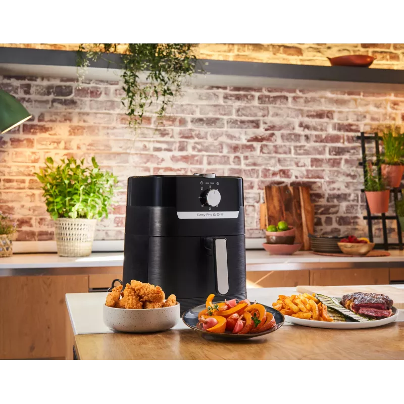 Tefal Easy Fry & Grill EY5018 Vienvietīgs 4.2 L Atsevišķi stāvošs 1550 W karstā gaisa friteris Melns