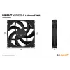 be quiet! SILENT WINGS 4 | 140mm PWM korpusa ventilators 14 cm melns 1 gab.