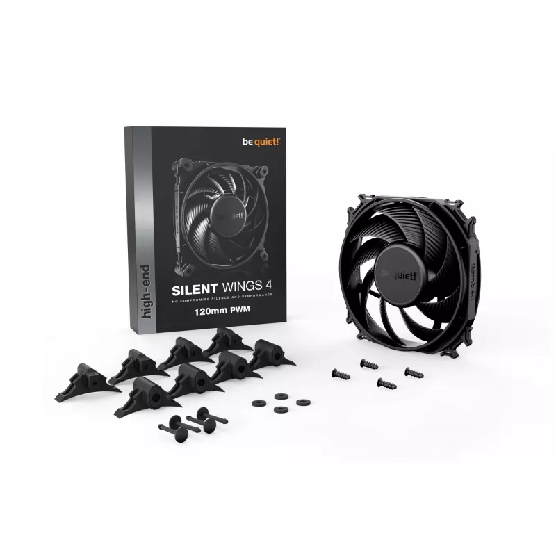 be quiet SILENT WINGS 4 | 120mm PWM Datora korpusa ventilators 12 cm Melns 1 gab.