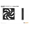 be quiet SILENT WINGS PRO 4 | 140mm PWM Datora korpusa ventilators 14 cm Melns 1 gab.
