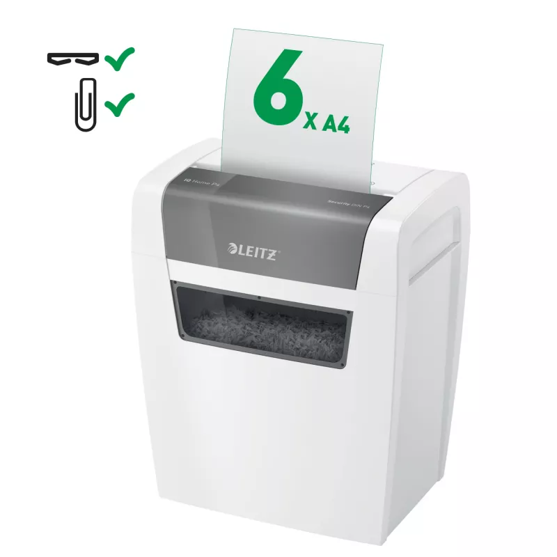 Leitz 80340000 papīra smalcinātājs, daļiņu griešana, 70 dB, 22 cm, balts
