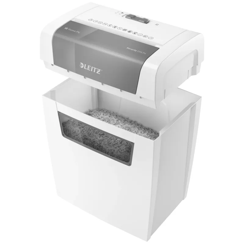 Leitz 80340000 papīra smalcinātājs, daļiņu griešana, 70 dB, 22 cm, balts