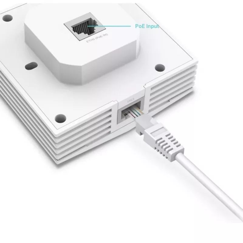 TP-Link Omada AX3000 sienas plāksnes WiFi 6 piekļuves punkts, 2,4 GHz, 5 GHz, 3000 Mbit/s, SNMP, SSH, WPA-Enterprise, WPA2-Enterprise, 10,100,1000 Mbit/s