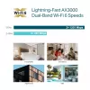 TP-Link Omada AX3000 sienas plāksnes WiFi 6 piekļuves punkts, 2,4 GHz, 5 GHz, 3000 Mbit/s, SNMP, SSH, WPA-Enterprise, WPA2-Enterprise, 10,100,1000 Mbit/s
