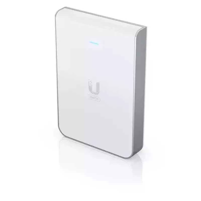 Access Point UBIQUITI Unifi 6 In-Wall U6-IW — dual-band 2.4/5 GHz, 4800 Mbit/s, 5x RJ-45, PoE, balta