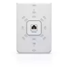 Access Point UBIQUITI Unifi 6 In-Wall U6-IW — dual-band 2.4/5 GHz, 4800 Mbit/s, 5x RJ-45, PoE, balta
