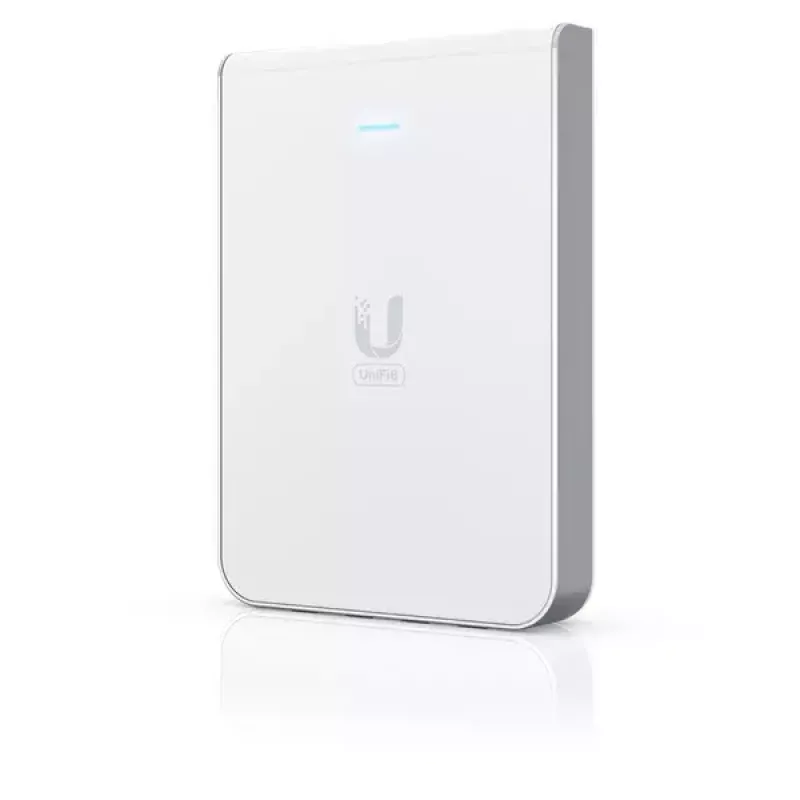 Access Point UBIQUITI Unifi 6 In-Wall U6-IW — dual-band 2.4/5 GHz, 4800 Mbit/s, 5x RJ-45, PoE, balta