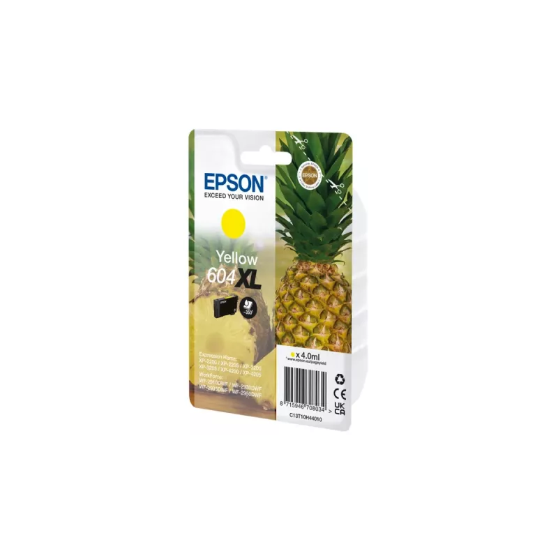 Epson 604XL tintes kasetne 1 gab. Oriģināla Augsta (XL) ietilpība Dzeltena