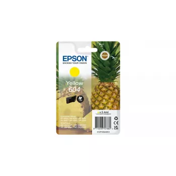 Epson 604 tintes kasetne 1 gab. Oriģināls Standarta ietilpība Dzeltens