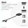 CLUB3D HDMI + Micro USB to DisplayPort™ 4K120Hz vai 8K30Hz M/F aktīvais adapteris