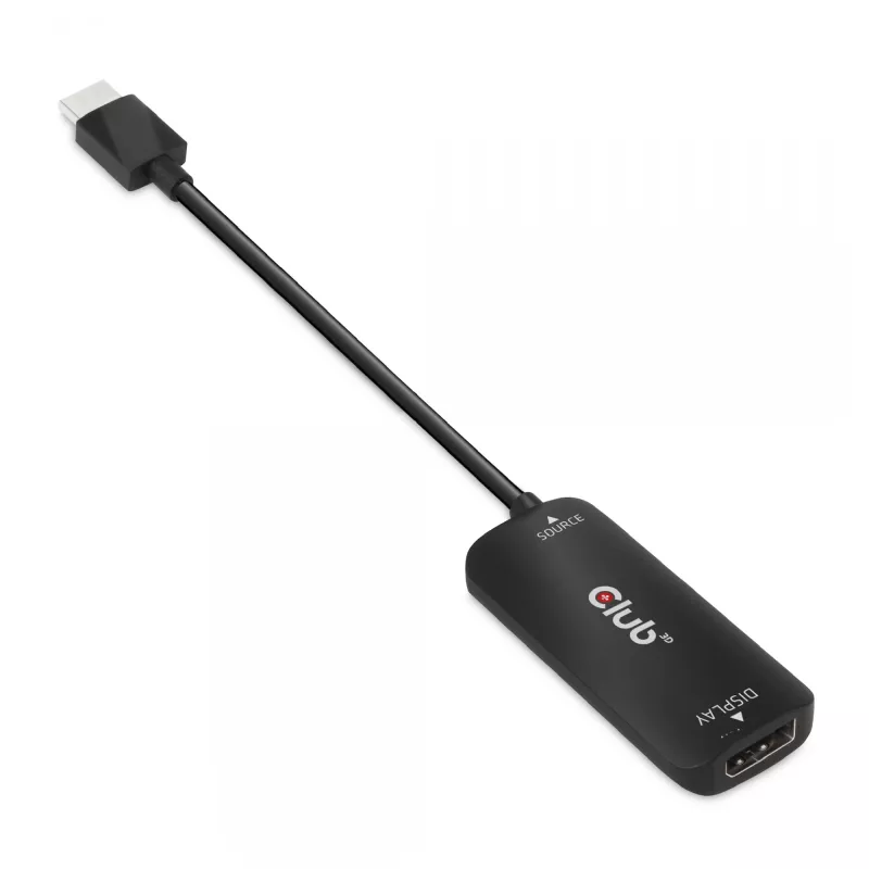 CLUB3D HDMI + Micro USB to DisplayPort™ 4K120Hz vai 8K30Hz M/F aktīvais adapteris