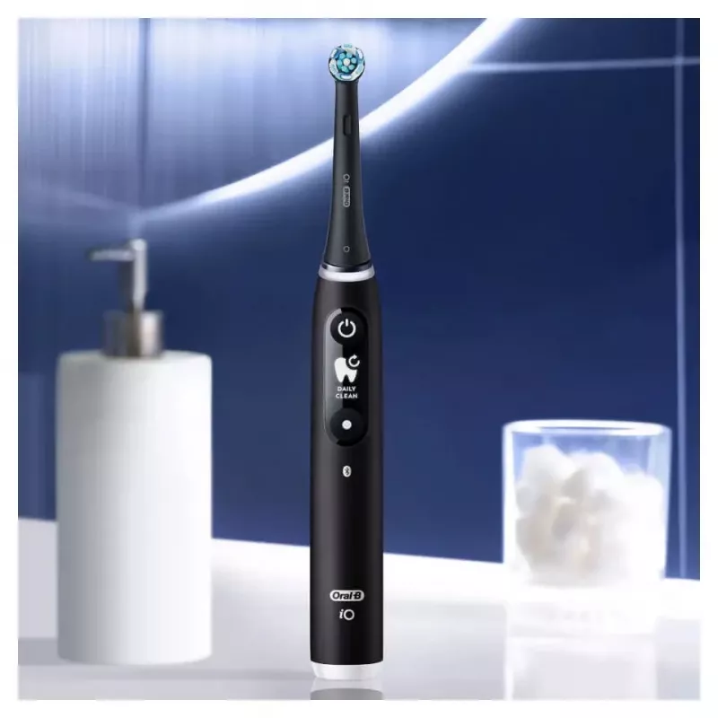 Oral-B iO Series 6 pieaugušajiem rotējošā zobu birste melna