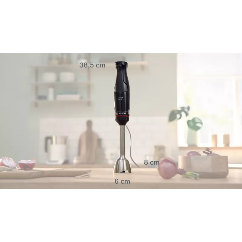 Bosch Serie 4 MSM4B620 blenderis 0.6 L iegremdējamais blenderis 1000 W Melns