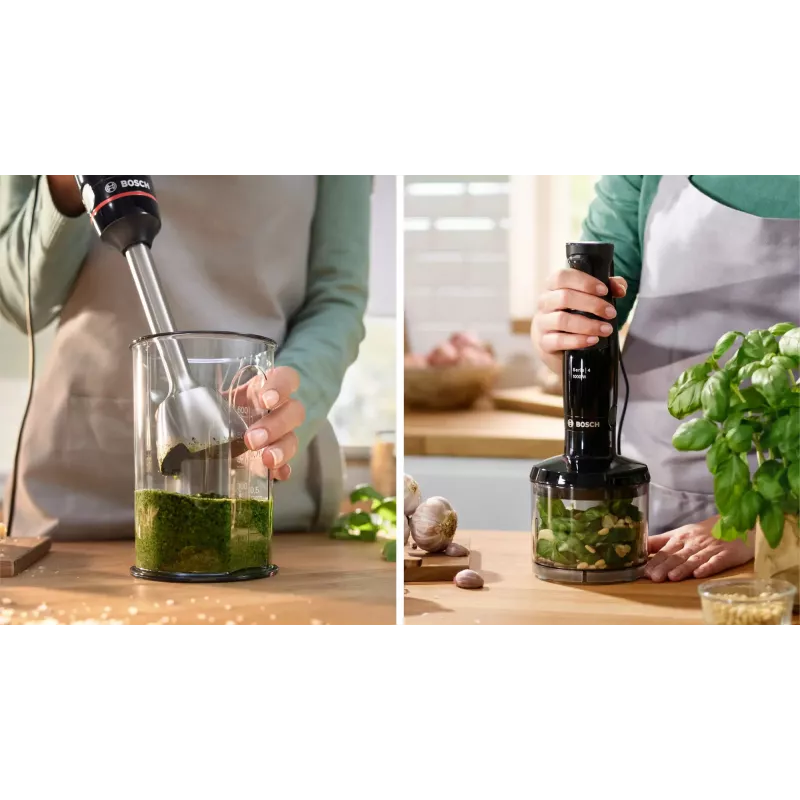 Bosch Serie 4 MSM4B620 blenderis 0.6 L iegremdējamais blenderis 1000 W Melns